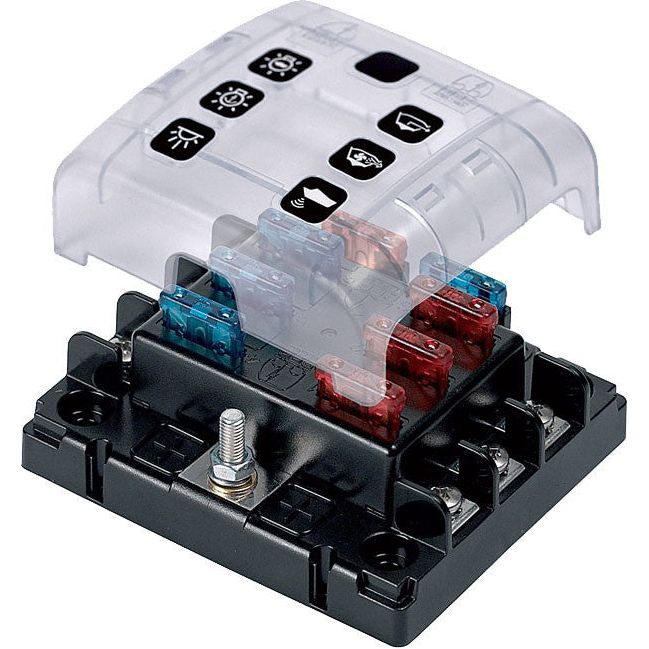 BEP Sikringsholder m/lokk for 6 ATC sikringer