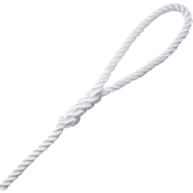Robline 3-slått Fortøyningsline Hvit