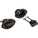 Lenseplugg m/skruehull nylon sort